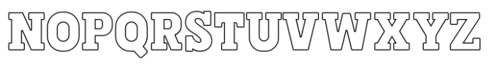 Fox Boating Strokes Outline Font UPPERCASE