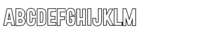 Fox Boldium Shadow Fox Boldium Outline Outline Font UPPERCASE