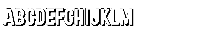 Fox Boldium Shadow Shadow Font UPPERCASE