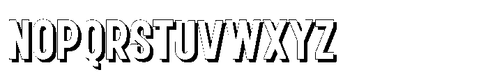 Fox Boldium Shadow Shadow Font UPPERCASE