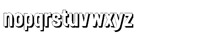 Fox Boldium Shadow Shadow Font LOWERCASE