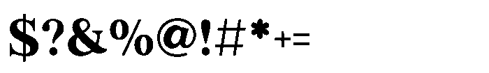 Fox Bravion Regular Font OTHER CHARS