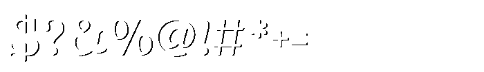 Fox Bravion Shadow Shadow Font OTHER CHARS