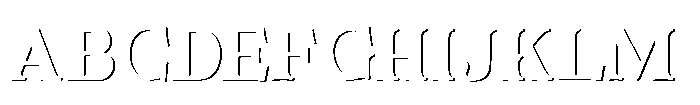 Fox Bravion Shadow Shadow Font UPPERCASE