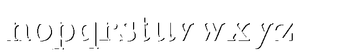 Fox Bravion Shadow Shadow Font LOWERCASE