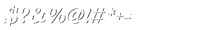 Fox Bravion Shadow Slant Shadow Slant Font OTHER CHARS