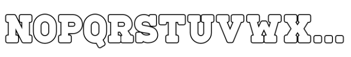 Fox Brick Outline Outline Font UPPERCASE