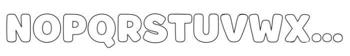 Fox Chunky Outline Font UPPERCASE