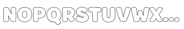 Fox Chunky Outline Font LOWERCASE