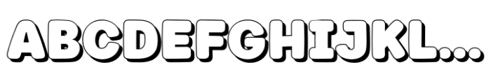 Fox Chunky Shadow Font UPPERCASE