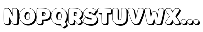 Fox Chunky Shadow Font UPPERCASE