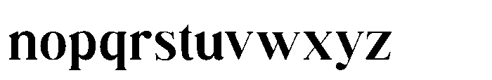 Fox Deliora Regular Font LOWERCASE
