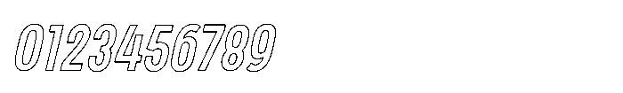 Fox Elliot Slant Outline Slant Outline Font OTHER CHARS