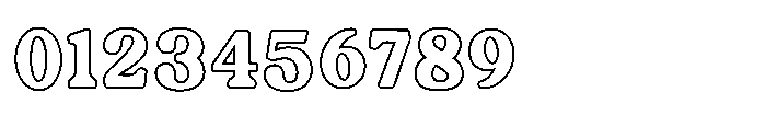 Fox Galloria Outline Outline Font OTHER CHARS