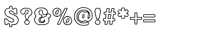 Fox Galloria Outline Outline Font OTHER CHARS