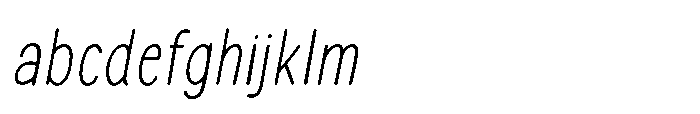 Fox Genius Thin Slant Thin Slant FONT