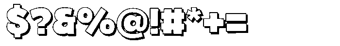 Fox Glima Shadow Shadow Font OTHER CHARS