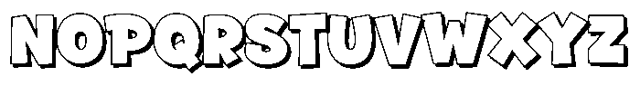 Fox Glima Shadow Shadow Font UPPERCASE