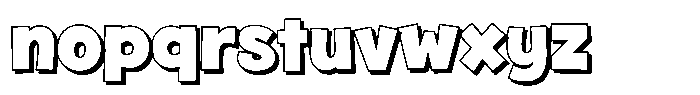 Fox Glima Shadow Shadow Font LOWERCASE