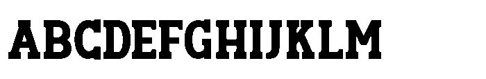 Fox Granite Regular Font UPPERCASE