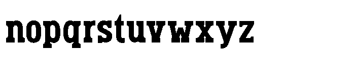 Fox Granite Regular Font LOWERCASE