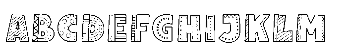 Fox Josie Pattern Pattern Font UPPERCASE