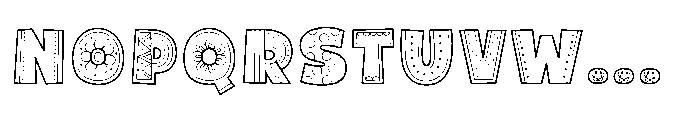 Fox Josie Pattern Pattern Font UPPERCASE
