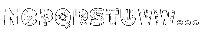 Fox Josie Pattern Pattern Font LOWERCASE