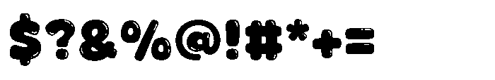 Fox Jumbo Bubble Bubble Font OTHER CHARS