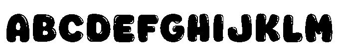 Fox Jumbo Bubble Bubble Font UPPERCASE