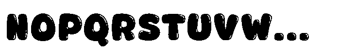 Fox Jumbo Bubble Bubble Font UPPERCASE