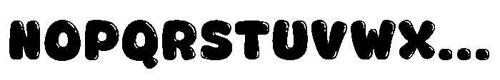 Fox Jumbo Bubble Bubble Font LOWERCASE