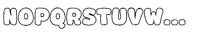 Fox Jumbo Outline Outline Font UPPERCASE