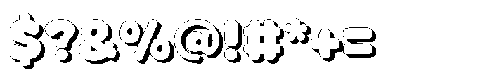 Fox Jumbo Shadow Shadow Font OTHER CHARS
