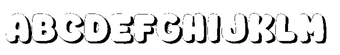 Fox Jumbo Shadow Shadow Font UPPERCASE