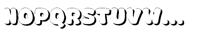 Fox Jumbo Shadow Shadow Font UPPERCASE