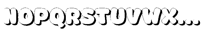 Fox Jumbo Shadow Shadow Font LOWERCASE