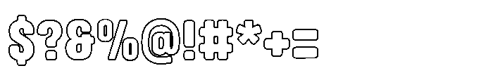 Fox Kamari Outline Outline Font OTHER CHARS