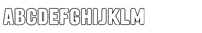Fox Kamari Outline Outline Font UPPERCASE