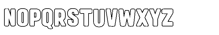 Fox Kamari Outline Outline Font UPPERCASE
