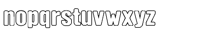 Fox Kamari Outline Outline Font LOWERCASE