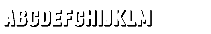 Fox Kamari Shadow Shadow Font UPPERCASE