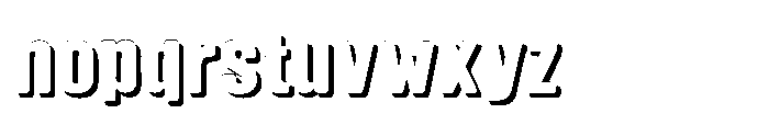 Fox Kamari Shadow Shadow Font LOWERCASE
