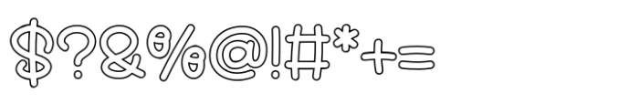 Fox Lollipop Outline Font OTHER CHARS