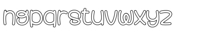 Fox Lollipop Outline Font LOWERCASE