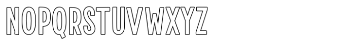 Fox Maggie Outline Font UPPERCASE