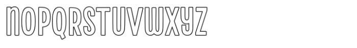 Fox Maggie Outline Font LOWERCASE