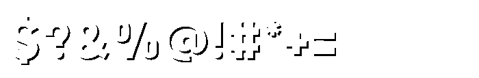 Fox Minko Shadow Shadow Font OTHER CHARS