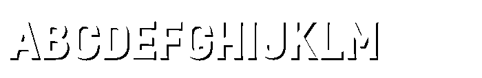 Fox Minko Shadow Shadow Font UPPERCASE