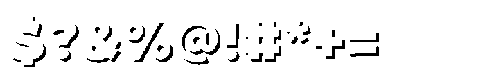 Fox Nibble Shadow Shadow Font OTHER CHARS